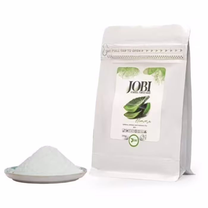 ماسک پودری هیدروژلی آلوئه ورا جوبی JOBI حجم 250 گرم
JOBI aloe vera hydrogel powder mask