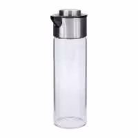 ظرف آبلیمو و روغن شیشه ای والرین مدل 20001 درب استیل پمپیValerian Glassware