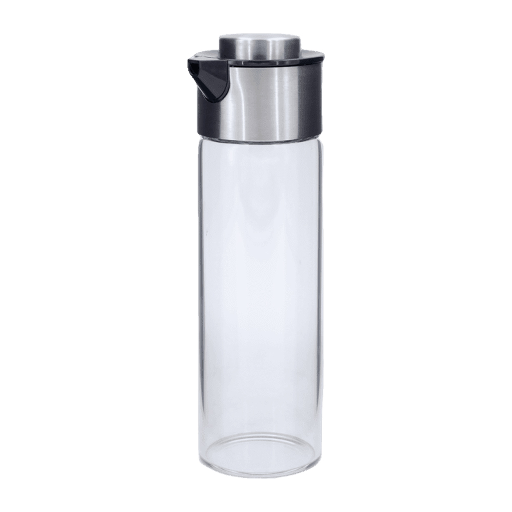 ظرف آبلیمو و روغن شیشه ای والرین مدل 20001 درب استیل پمپیValerian Glassware
