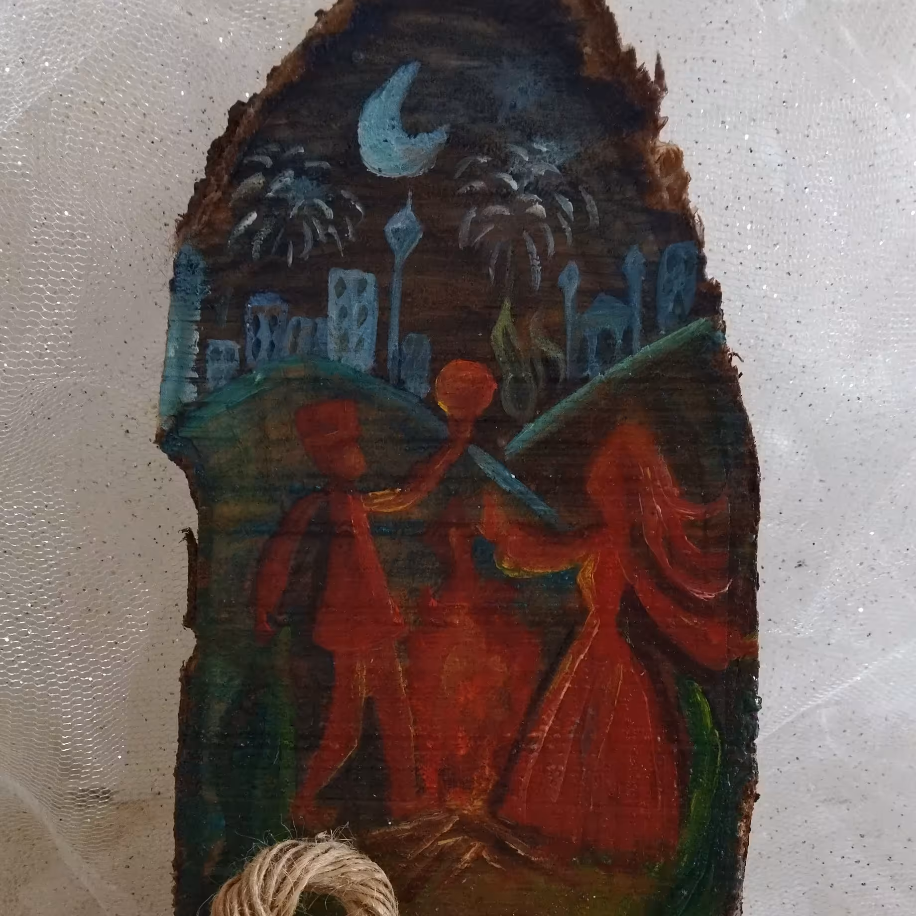 تابلو نقاشی چهارشنبه سوری باستانی