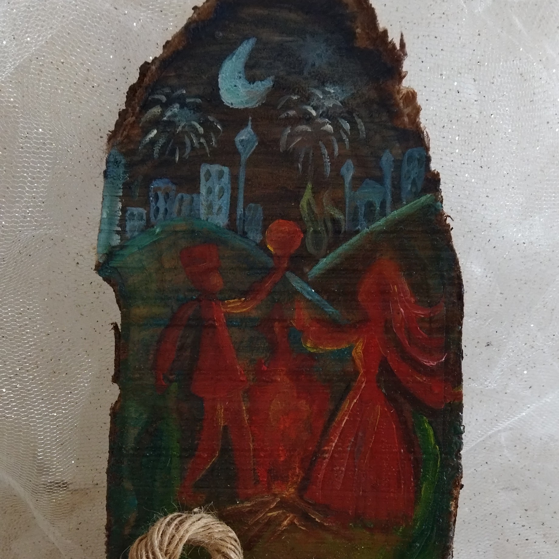 تابلو نقاشی چهارشنبه سوری باستانی