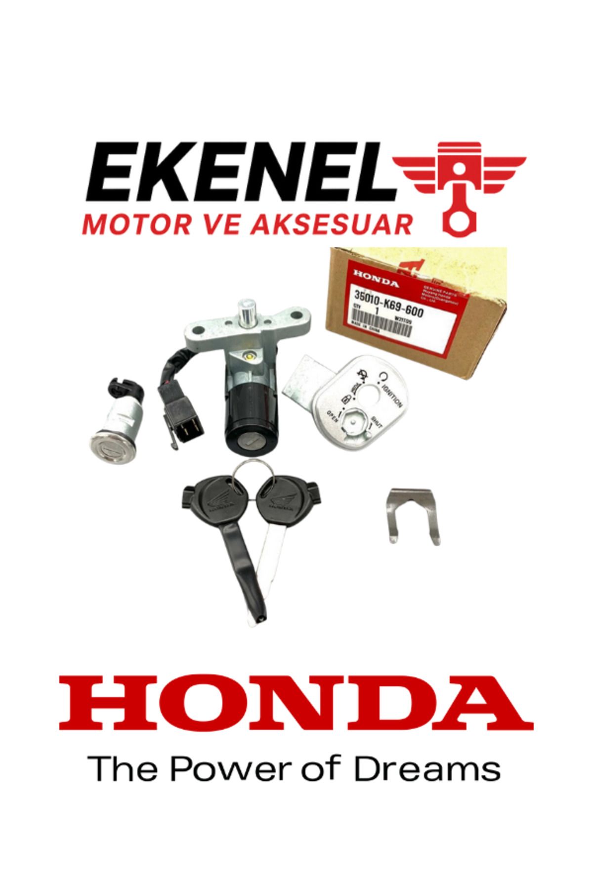 لوازم یدکی موتورسیکلت مجموعه تماس ACTAVA S | محصول اصلی کلید قفل در سال 2013 و بعد Honda