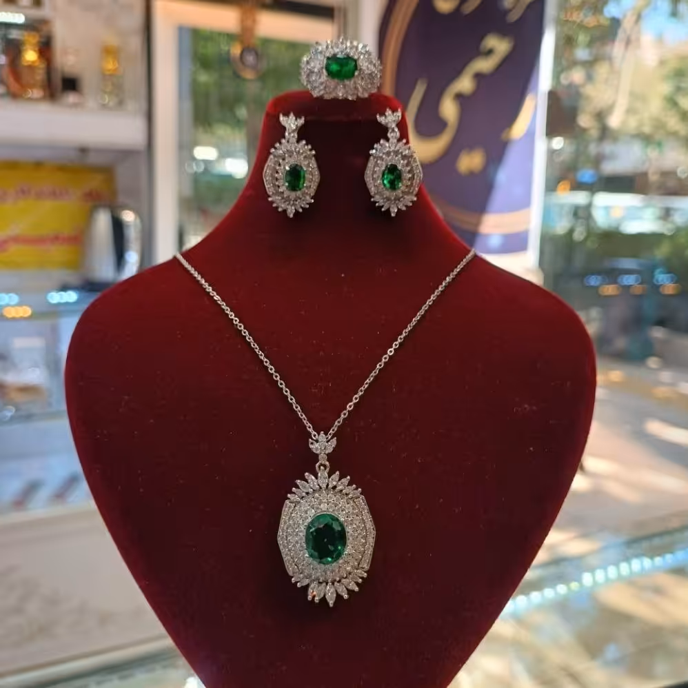 سرویسی نقره جواهری سلطنتی کد 256