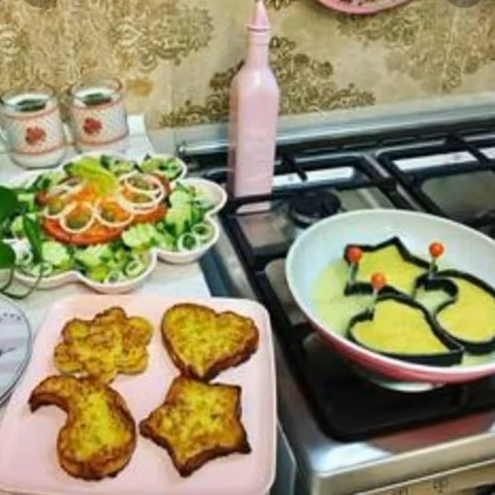 قالب کوکو4تایی جنس چدن نچسب.                                     