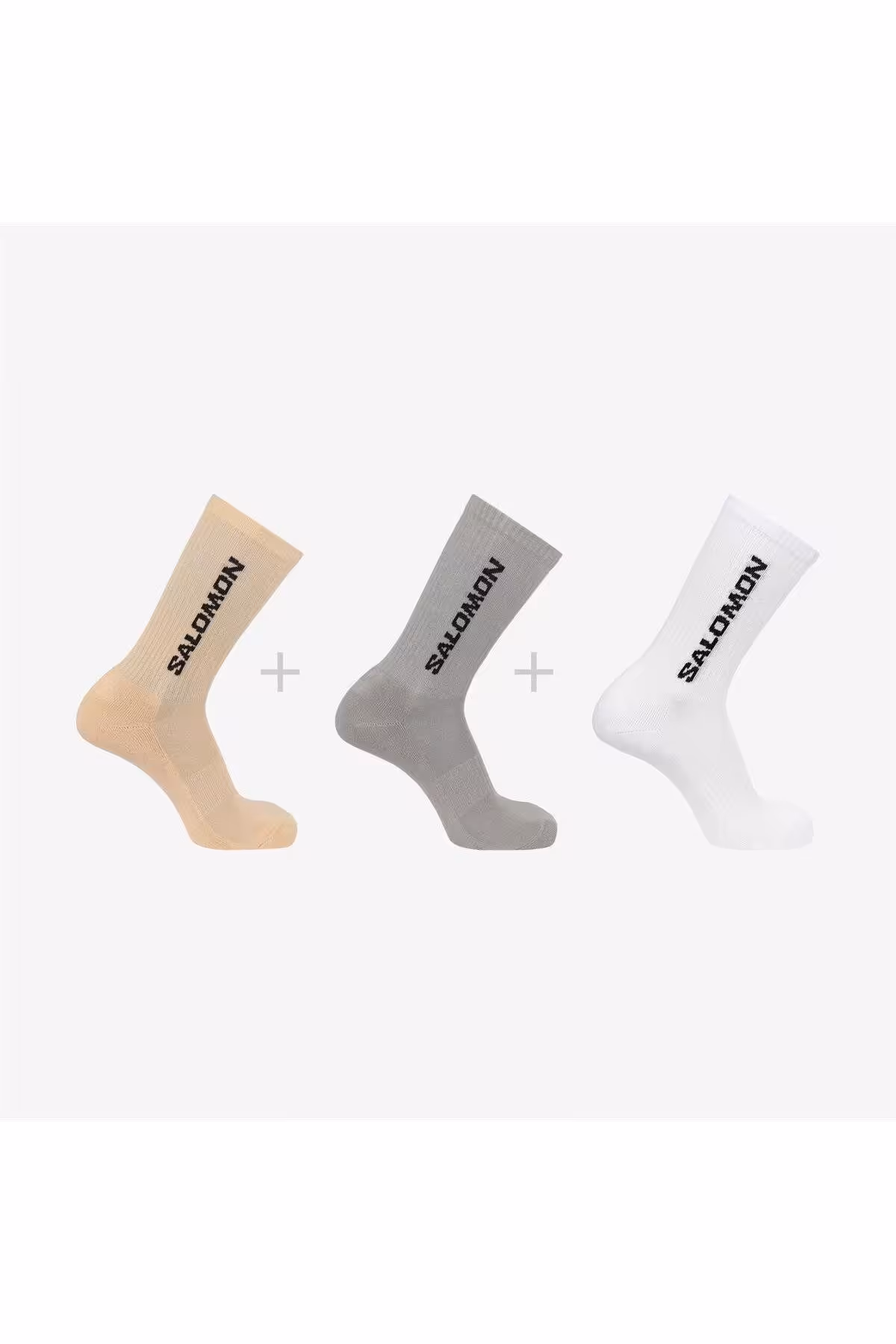 جوراب سفید مردانه و زنانه جورابهای روزمره خدمه 3 بسته یونیزکس Salomon