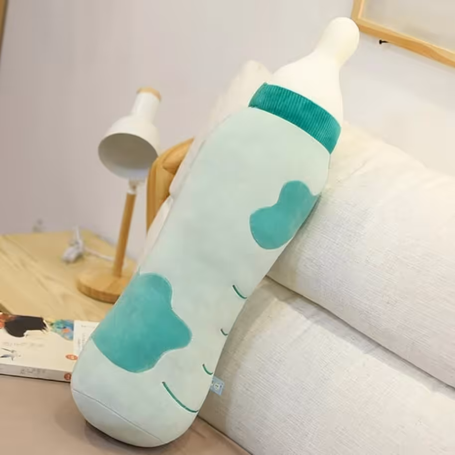 عروسک طرح شیشه شیر بالشتی ارتفاع 80 cm-عروسک بافتنی-عروسک دخترانه و پسرانه