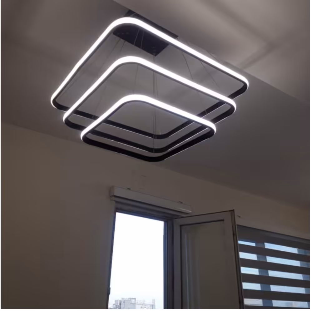 لوستر مدرن - لامپ ال ای دی مربعی مدرن کدM200 آشپز خانه ،سالن پذیرایی ، اتاق خواب ، نوردهی عالی ،بادوام