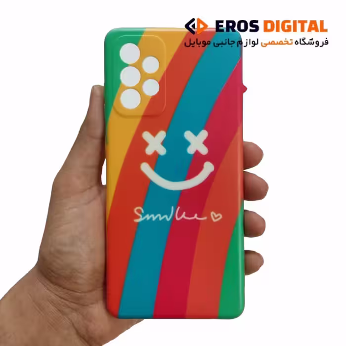 قاب طرح دار سامسونگ A72 پاپ سوکت دار - کد5