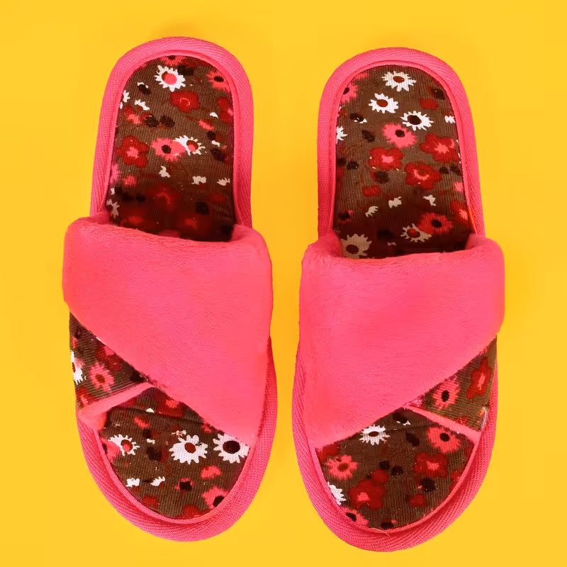 دمپایی حوله ای زنانه نیکتا 2306 سرخابی