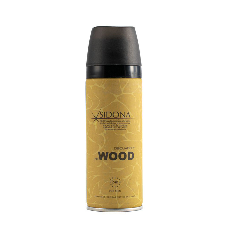 اسپری خوشبو کننده بدن مردانه سیدونا مدل Wood حجم 200 میلی لیتر