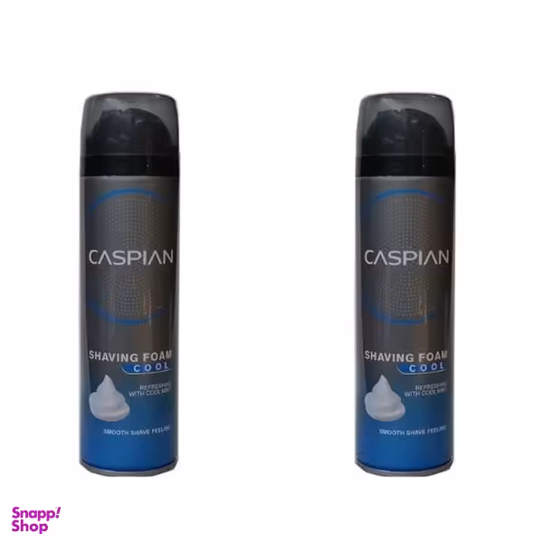 فوم اصلاح کاسپین مدل cool حجم 200 میلی لیتر مجموعه 2 عددی