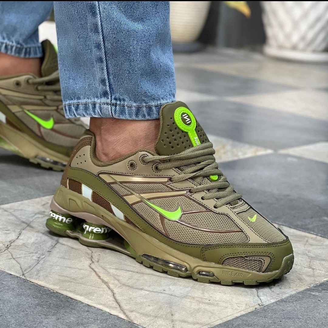 19 کتانی نایک طرح خاص رنگ سبز لجنی Nike tn