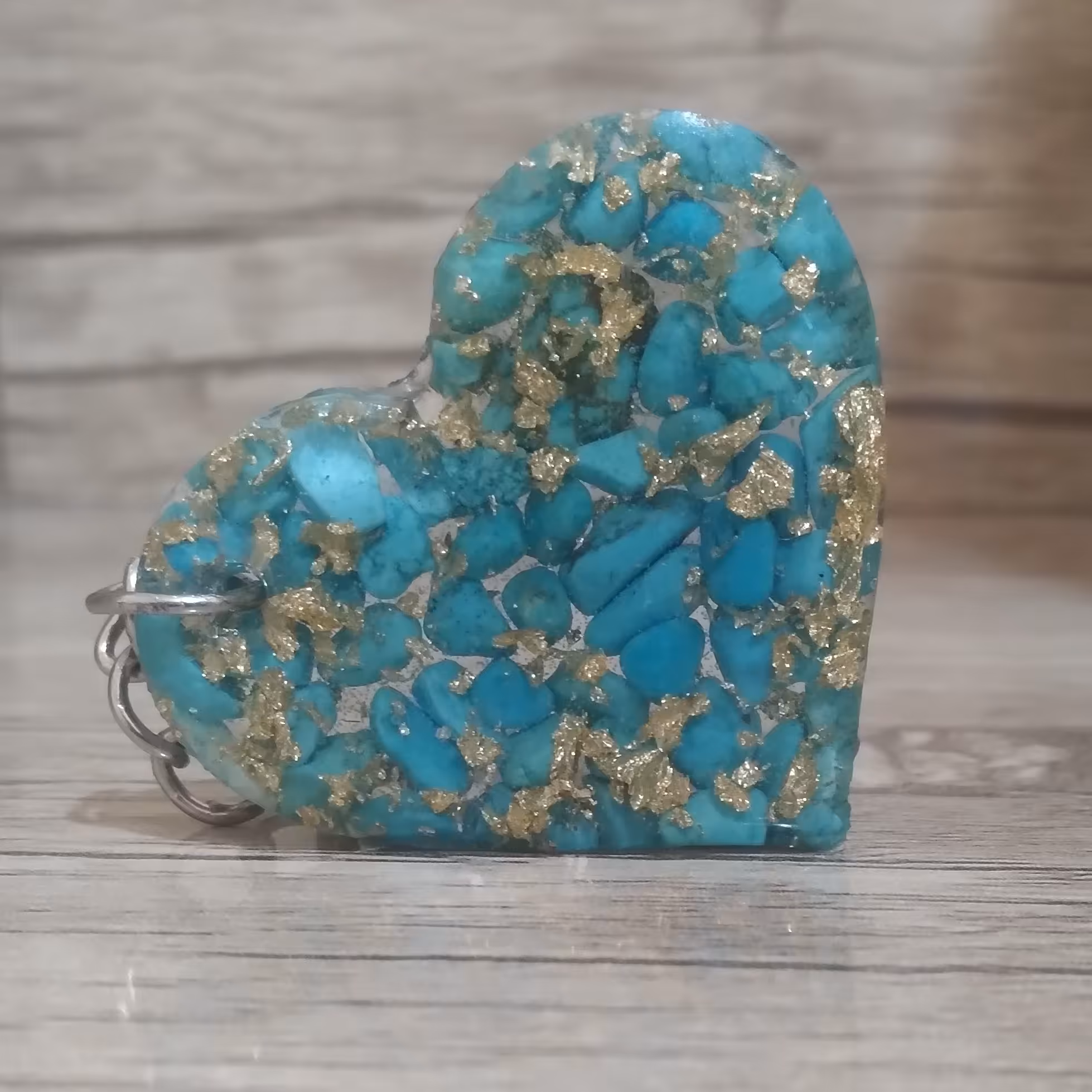 جاکلیدی فیروزه ورق طلا