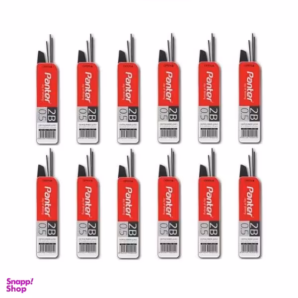 نوک مداد نوکی 0.5 میلی متری پنتر مدل پلیمری بسته 12 عددی