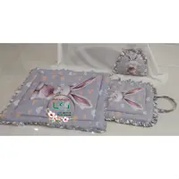 ست مسافرتی طرح خرگوشی نوزاد کتان 