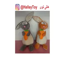 عروسک پولیشی خرگوش هویج بدست وارداتی کیفیت عالی فروشگاه هالی توی 
