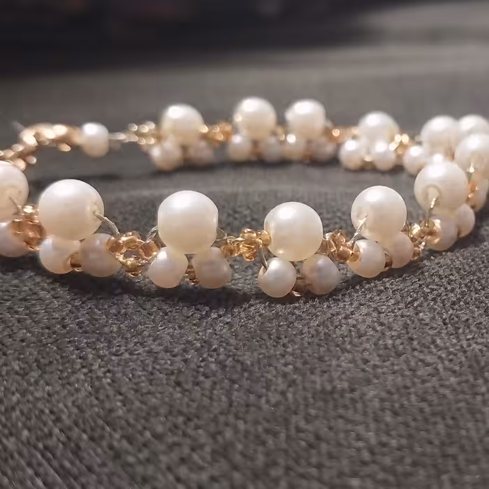 دست بند دست ساز مرواریدی