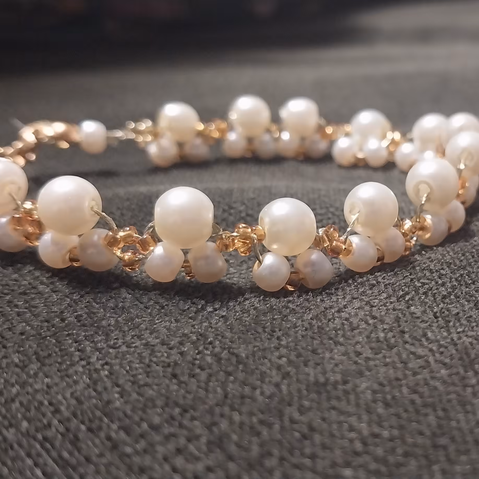 دست بند دست ساز مرواریدی