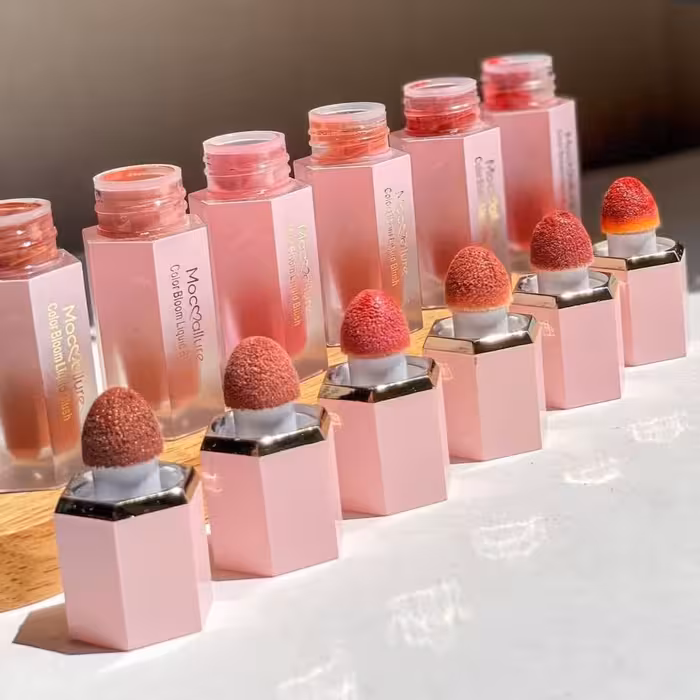 رژگونه مایع پددار اورجینال
 Mocoallure blush liquid 