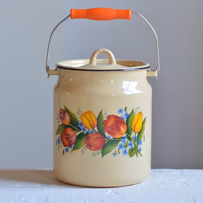 دبه لعابی طرح دار