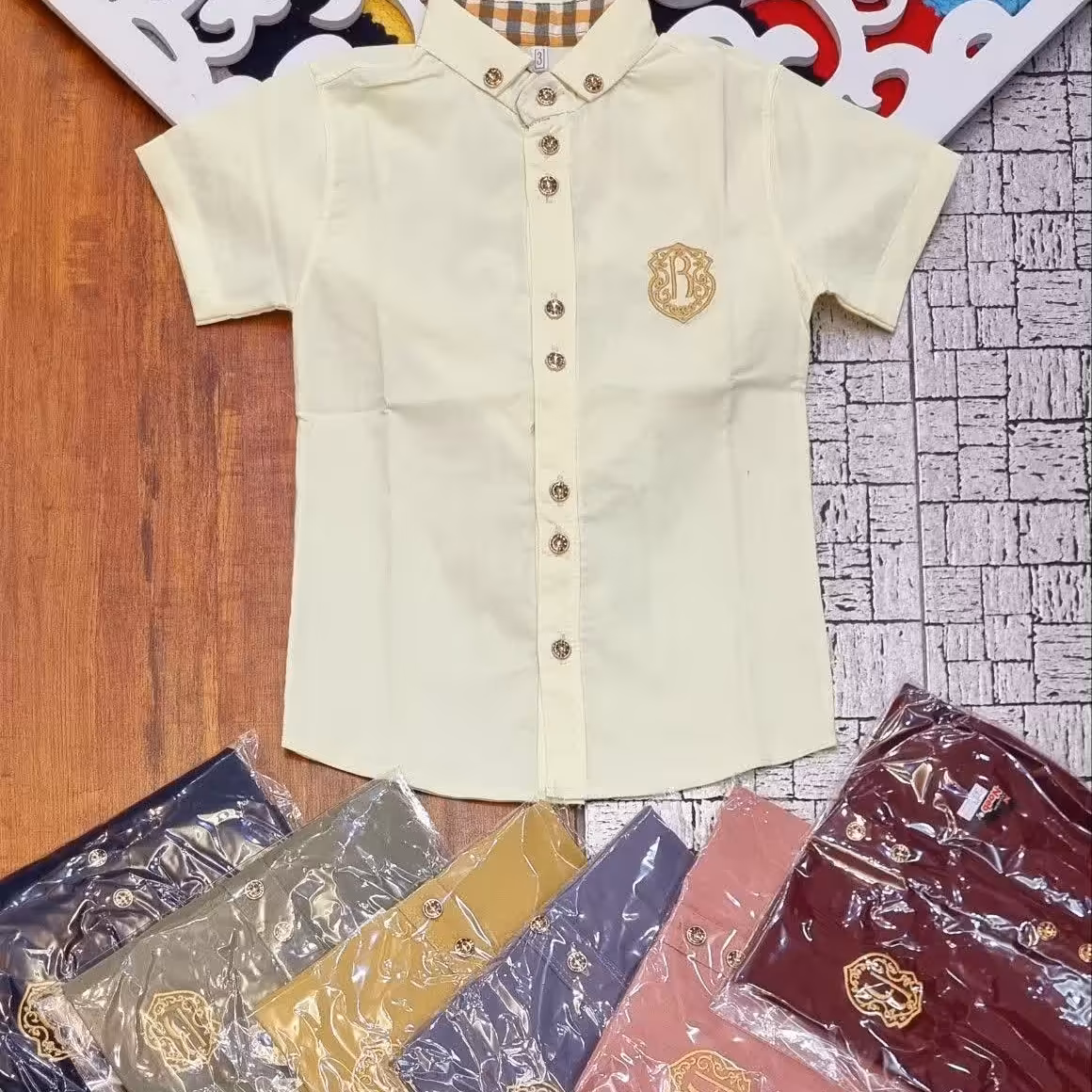 پیراهن استین کوتاه پسرانه سایز 35 تا 55  جنس و کیفیت عالی قیمت مناسب