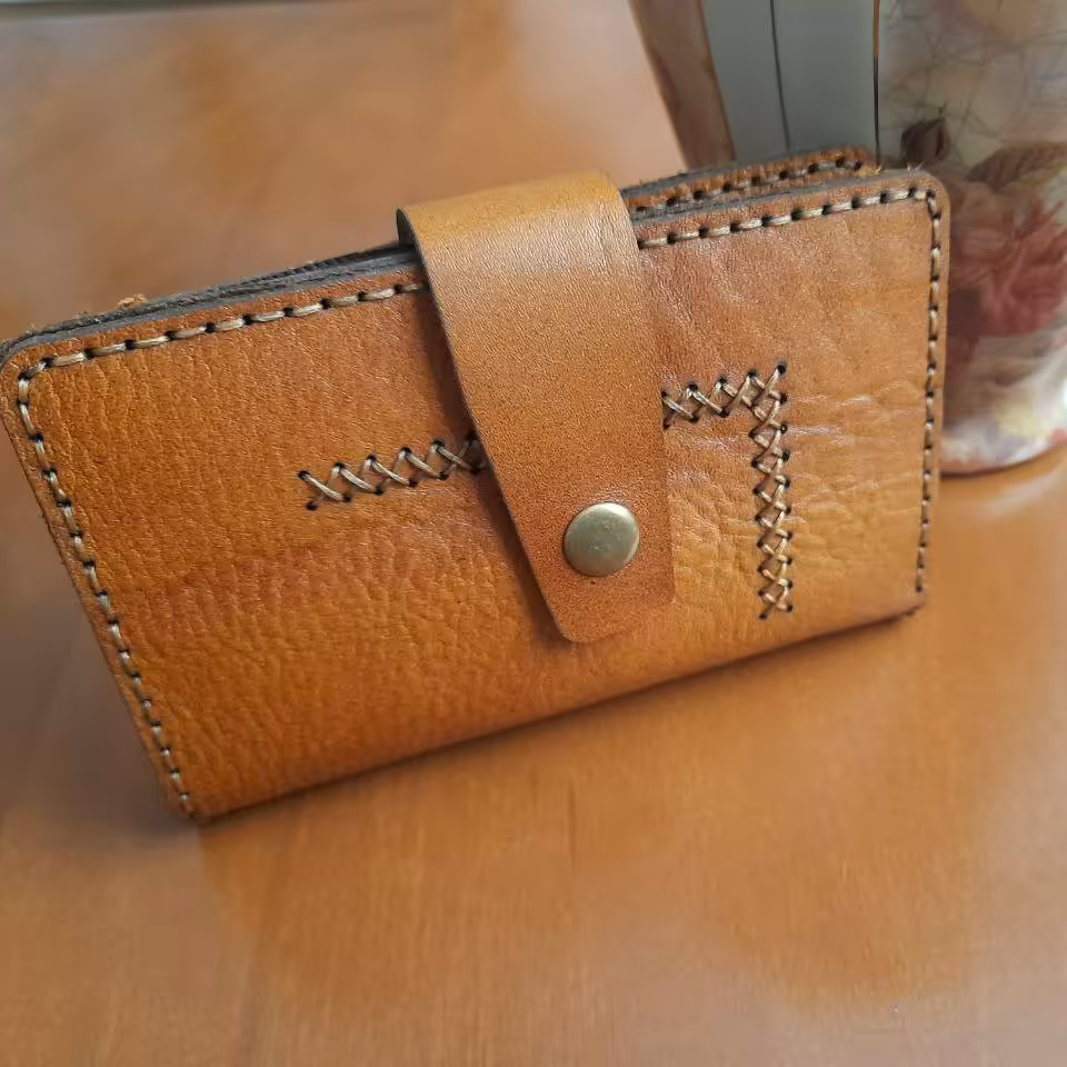 جا کارتی چرم طبیعی