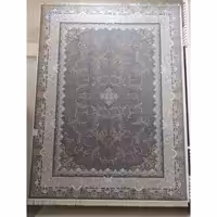 فرش ماشینی 1000 شانه اصل تراکم 3000 طرح آرمان زمینه اطلسی 12 متری جنس اکرولیک