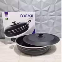 تابه سایز 48 گرانیتی طرح چدن مارک زرف زر با یکسال ضمانت 
