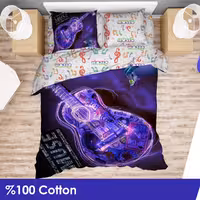 سرویس لحاف یکنفره دیجیتال پنبه ای سارای کد3018