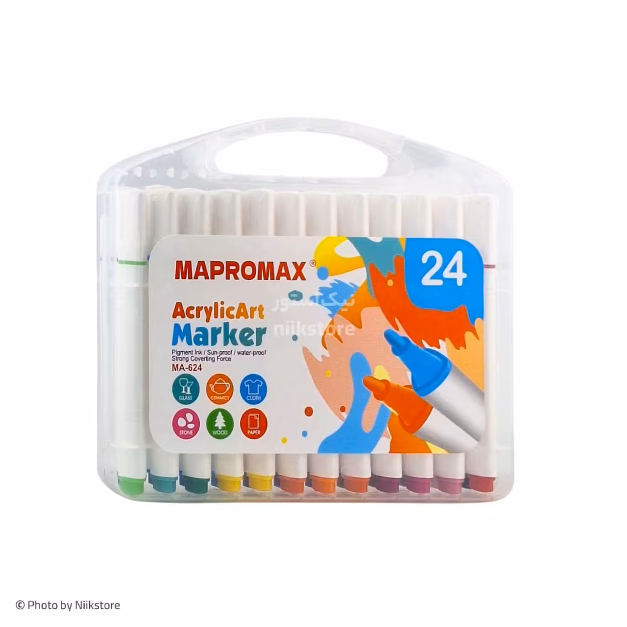 ماژیک آکریلیک ماپرومکس 24 رنگ