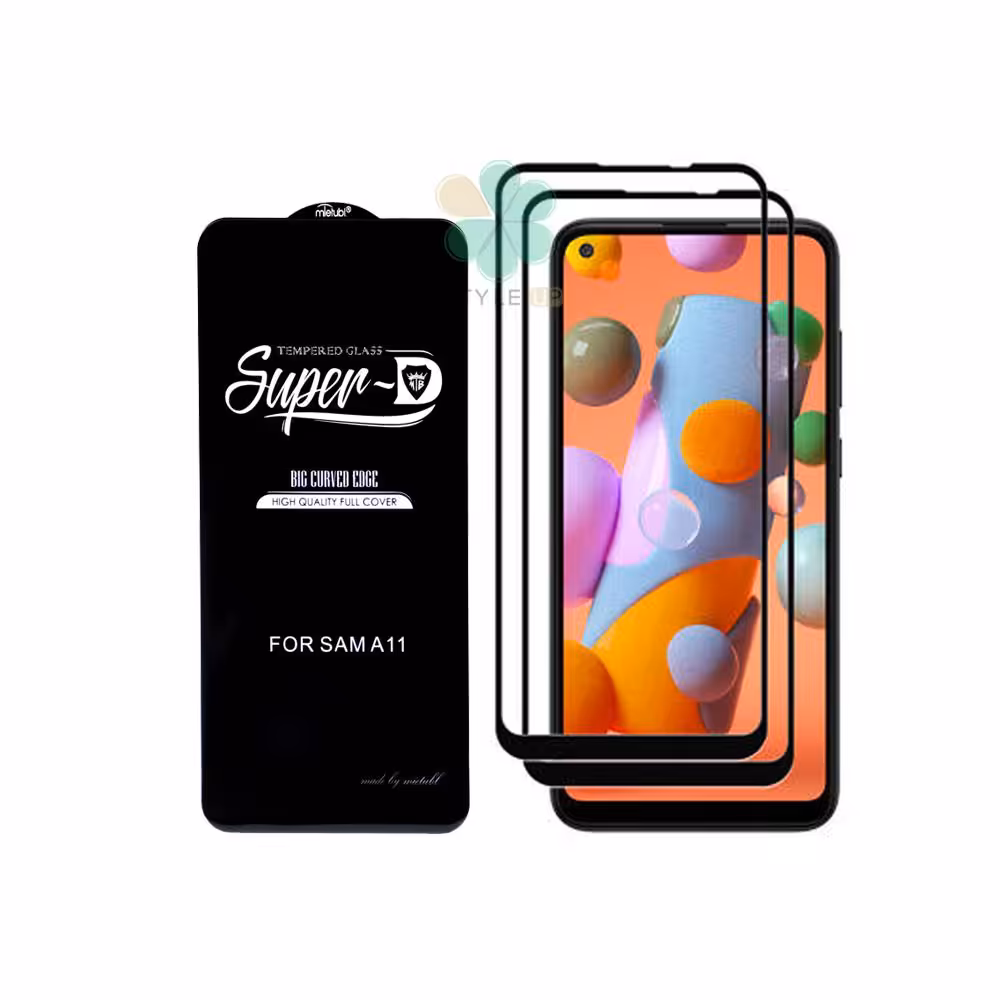 گلس گوشی سامسونگ Samsung Galaxy A11 تمام صفحه Super D