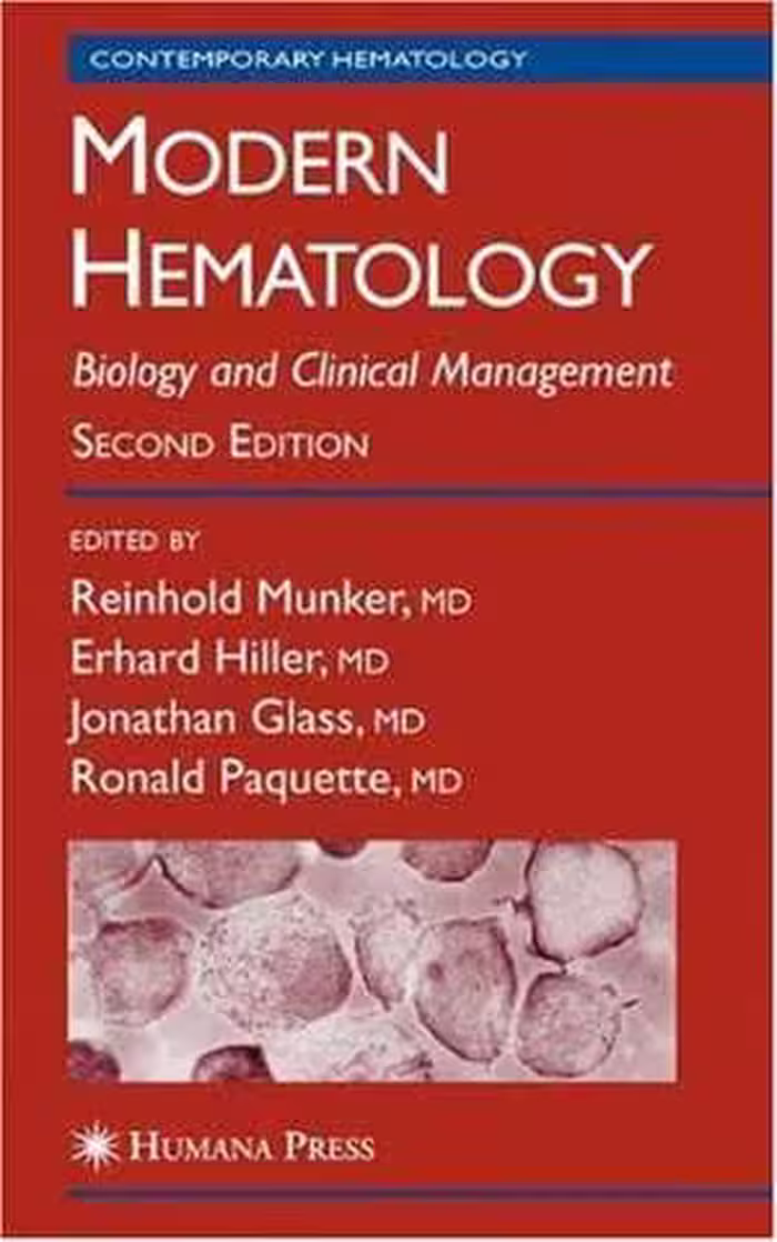 [PDF] دانلود کتاب Modern Hematology - Biology And Clinical Management, 2nd ed, 2007