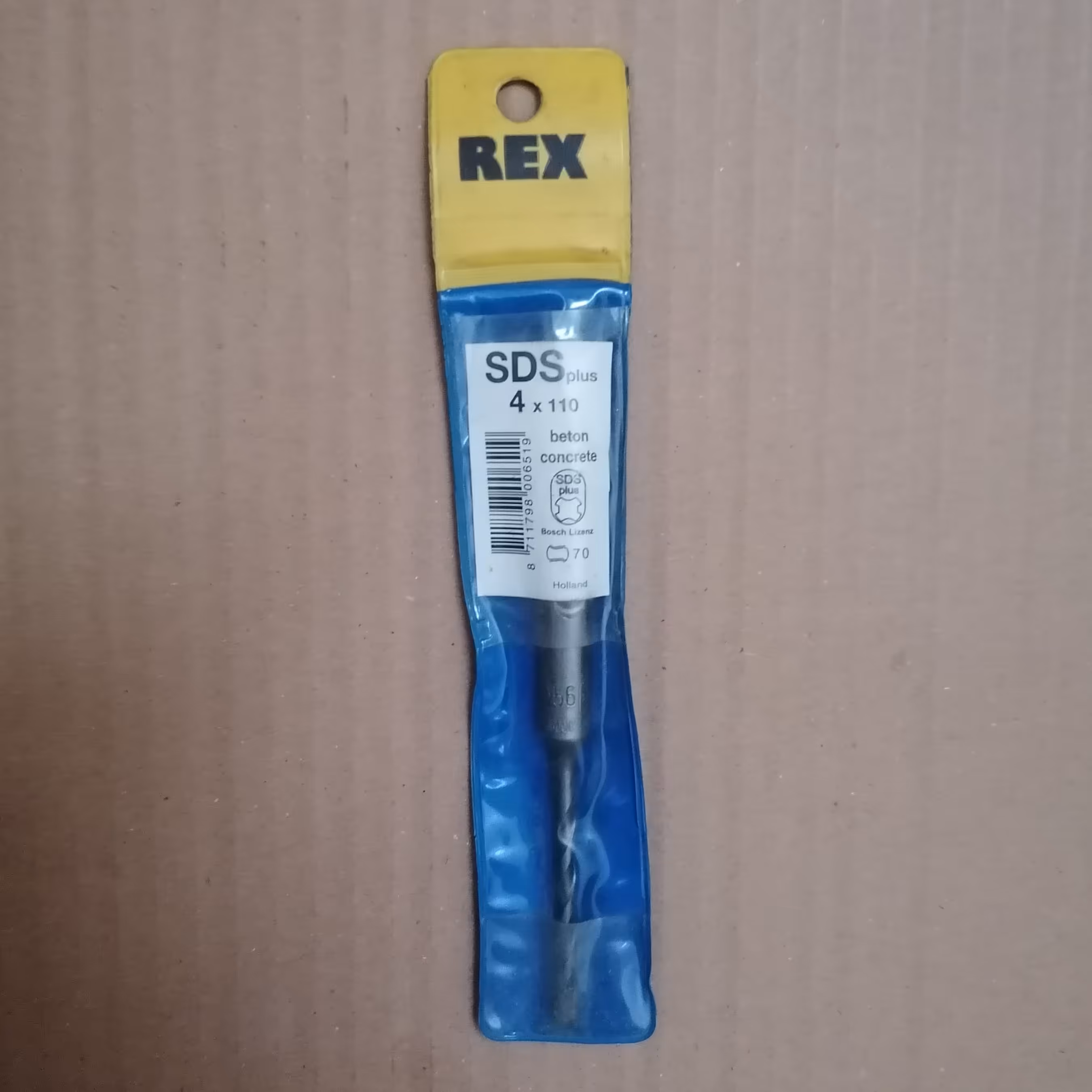 مته 4شیار 2الماسه برند T_Rex سایز 4میلی‌متر طول 11سانتی‌متر 