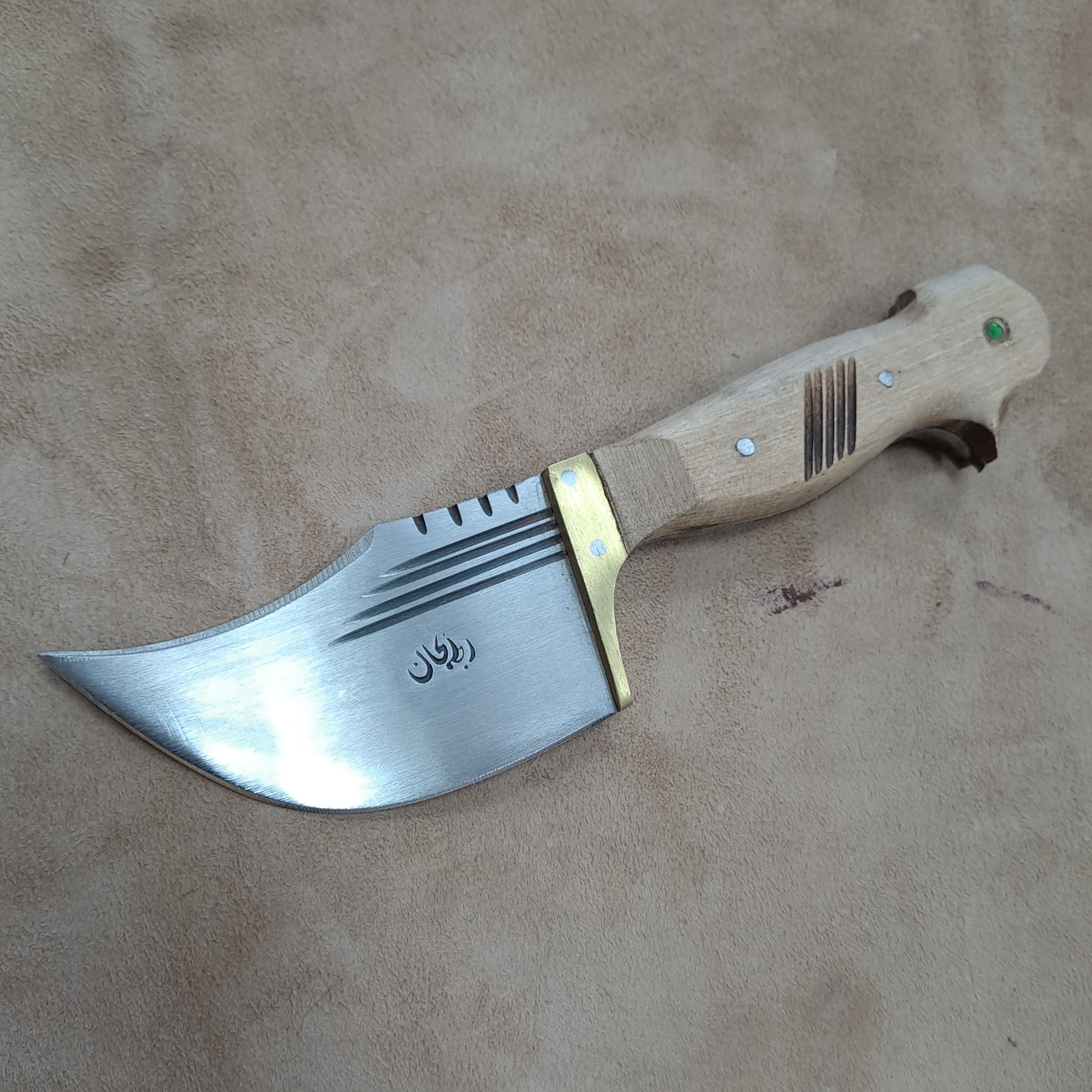 چاقو پوست کنی زنجان 19 سانت فولادی همراه با غلاف