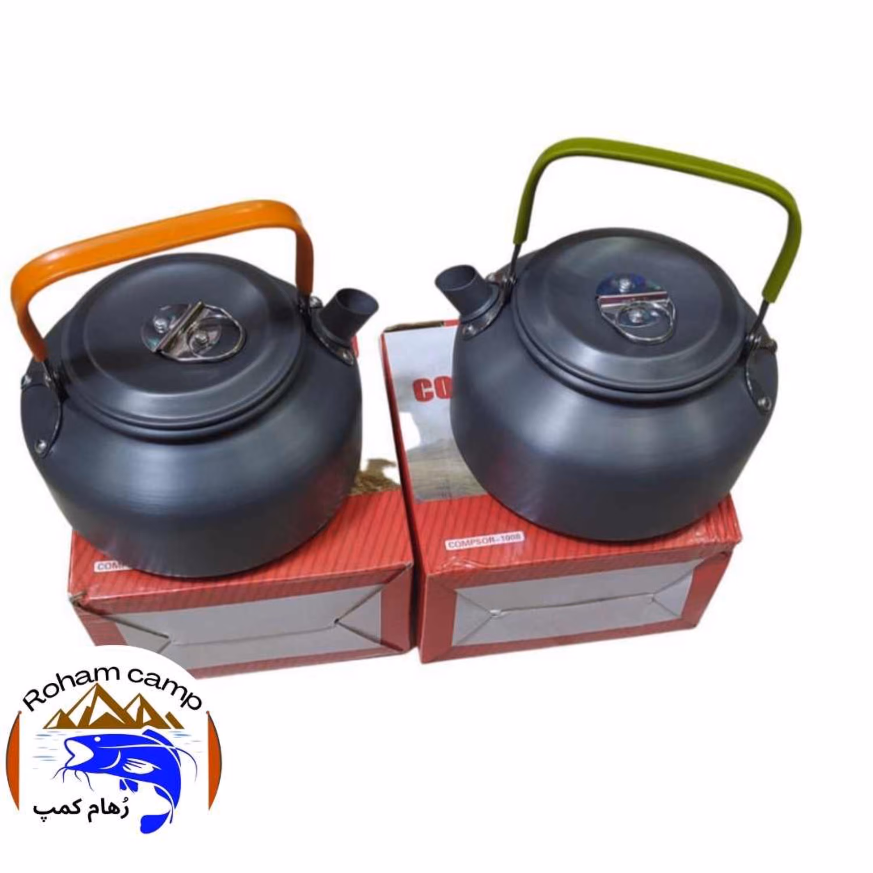 کتری 800میلی لیتری تفلون کمپسور کمپینگ