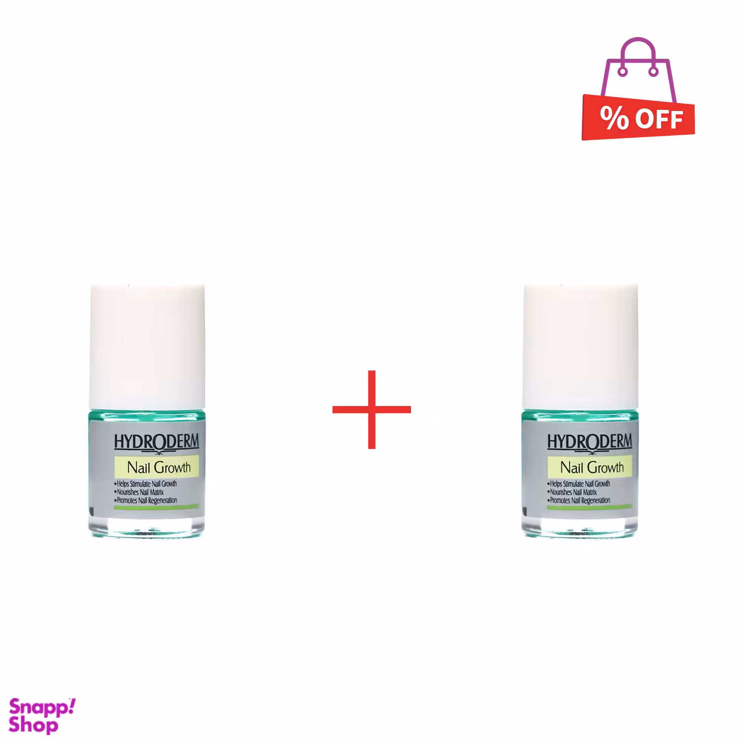 محلول محرک رشد ناخن هیدرودرم (Hydroderm) مدل Nail Growth مجموعه 2 عددی
