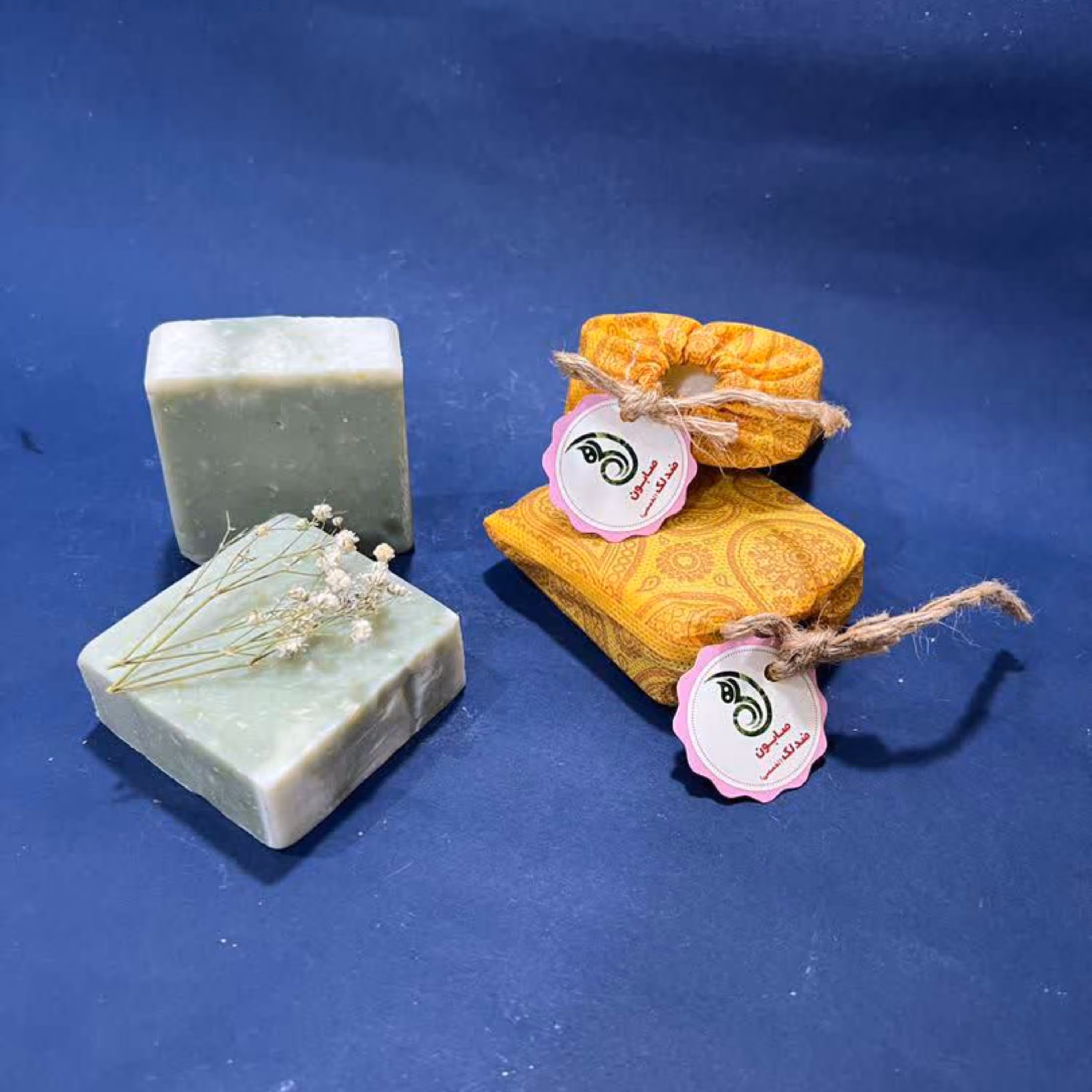 صابون گیاهی و دست ساز 80 گرمی تخصصی ( ضد لک ) عطش رویال - سبز یشمی