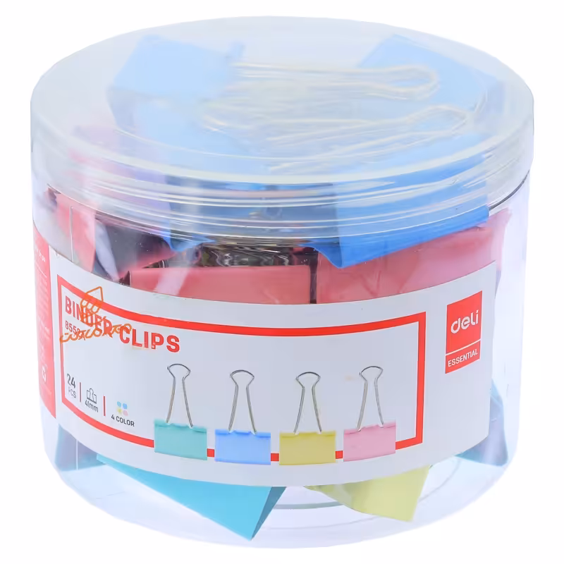 قیمت و خرید گیره دوبل 41 رنگی 8552 دلی DELI