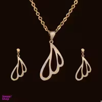 نیم ست طلا 18 عیار زنانه سانا گالری کد D10011