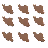 اسلایس چوبی مدل نقشه ایران کد 10 مجموعه 9 عددی