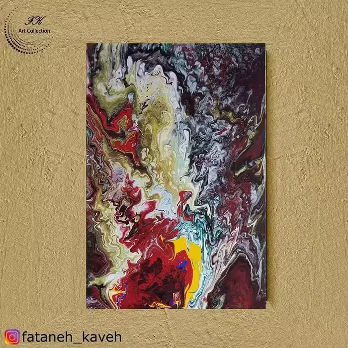 تابلو نقاشی آبستره ( مینیاتور ) 
با رنگ آکریلیک 
روی بوم 
سبک : نقاشی آبستره 
رنگ : رنگارنگ 
مینیاتوری