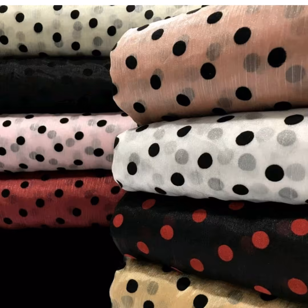 پارچه ارگانزا طرح توپی 