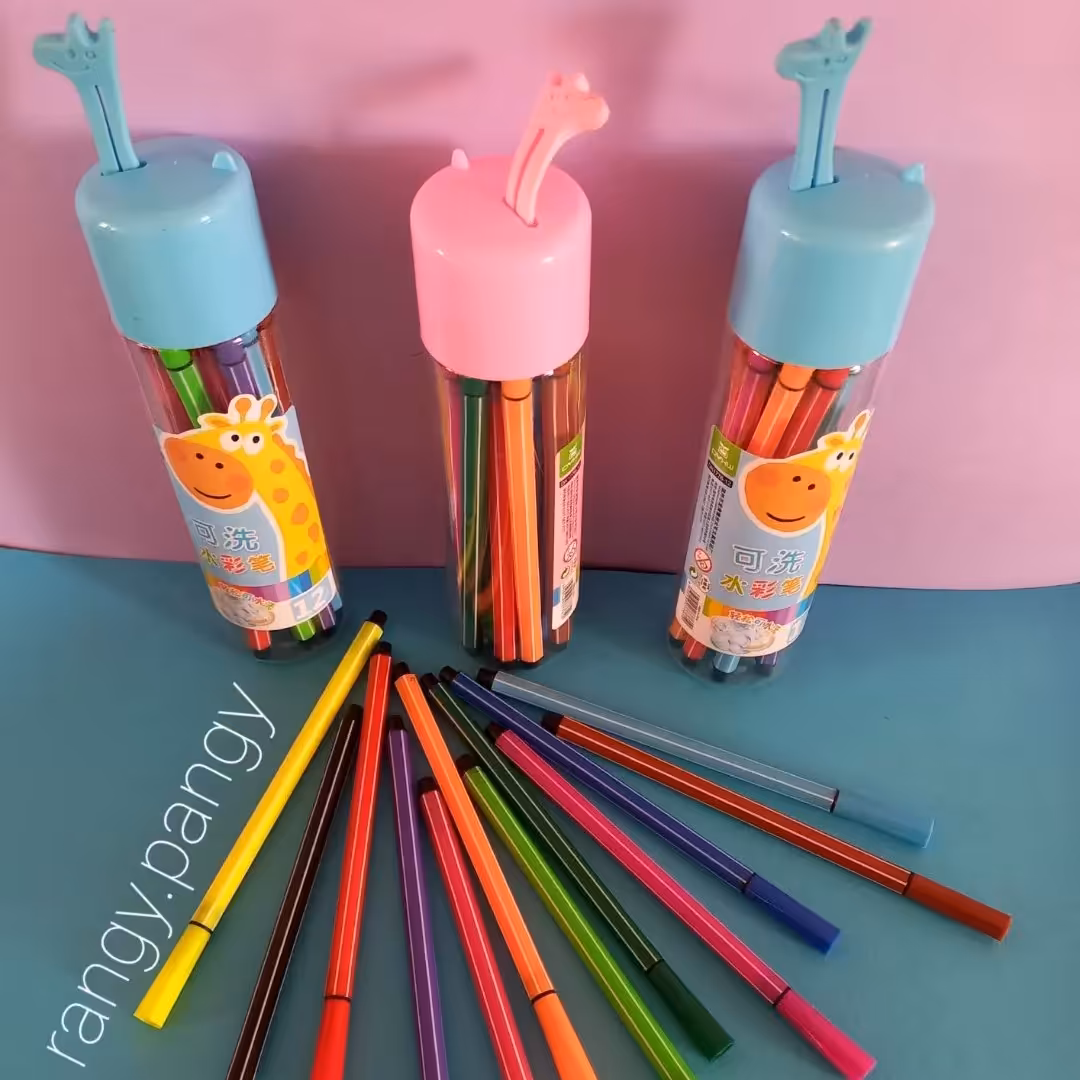 ماژیک نقاشی 12 رنگ مدل زرافه فقط آبی