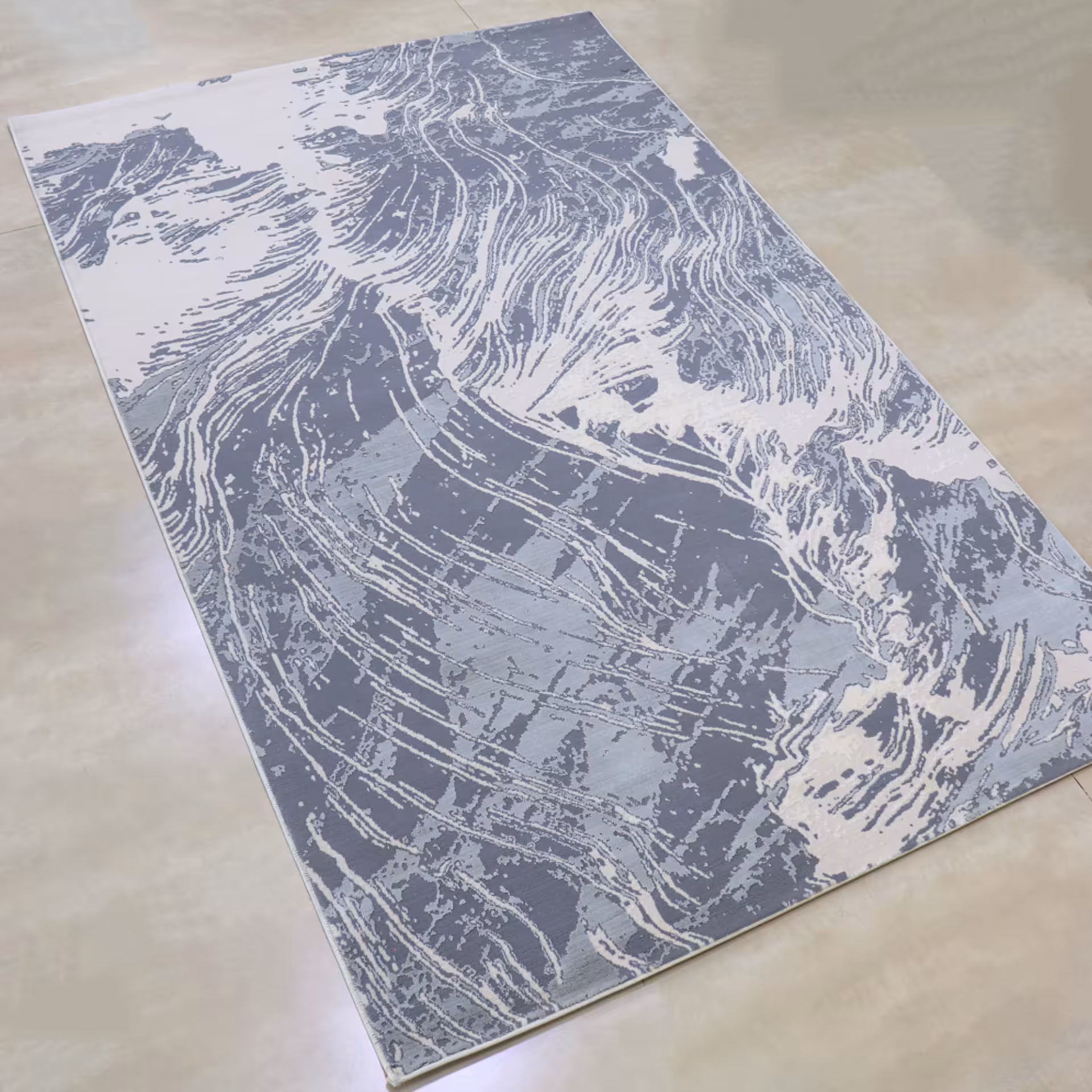 فرش مدرن اقتصادی زمینه طوسی 4 متری