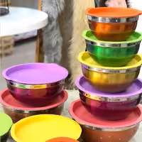 لگن استیل رنگی