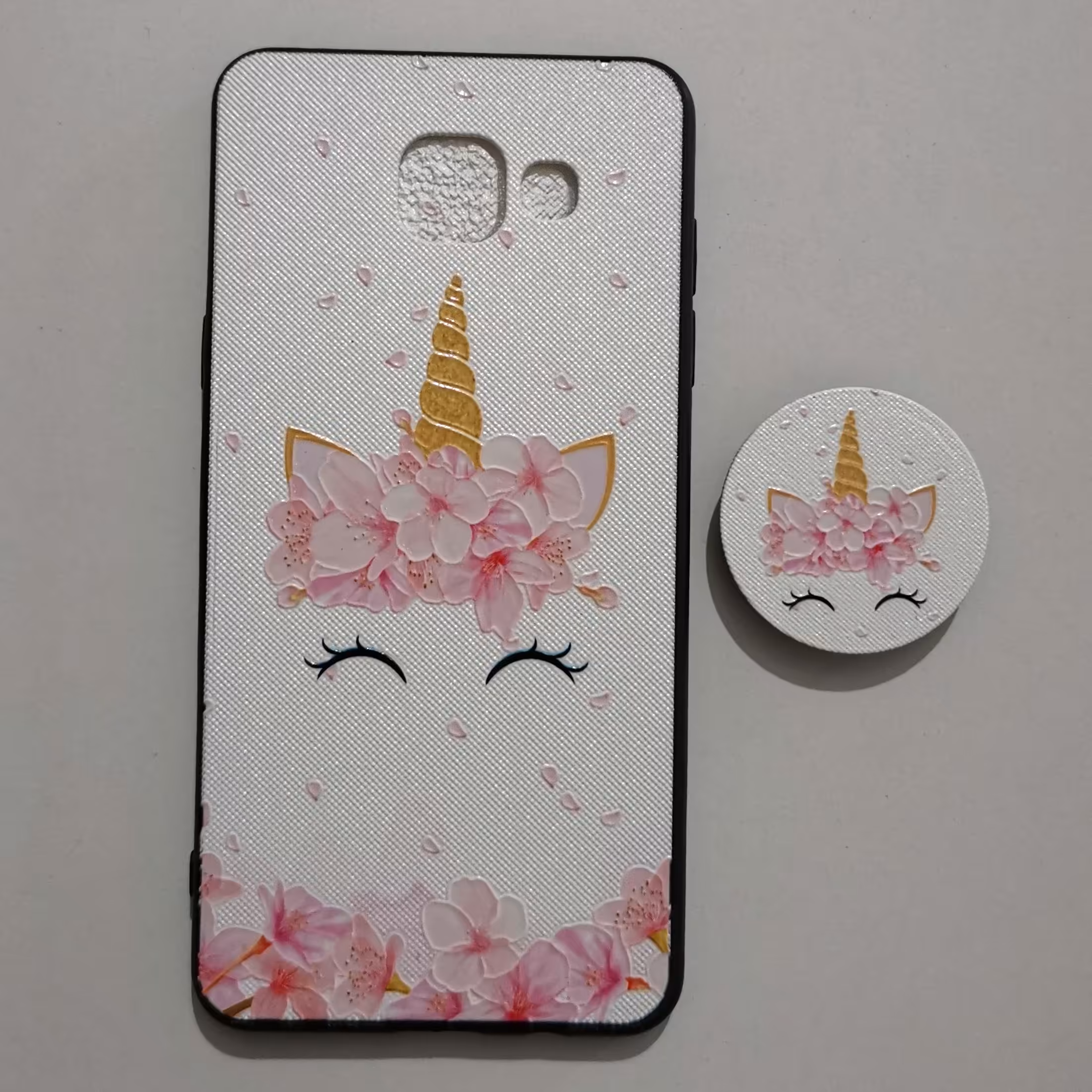 قاب طرحدار تک شاخ پاپ سوکت دار گوشی سامسونگ A5 2016