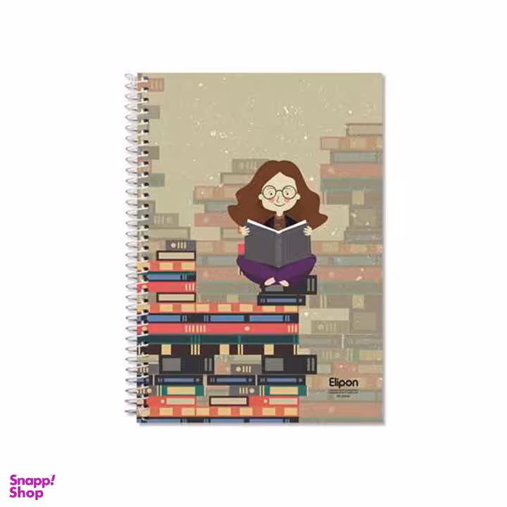 دفتر دوخط‌ 60 برگ وزیری سیمی فانتزی طرح 1342 الیپون (Elipon) کد 2591342