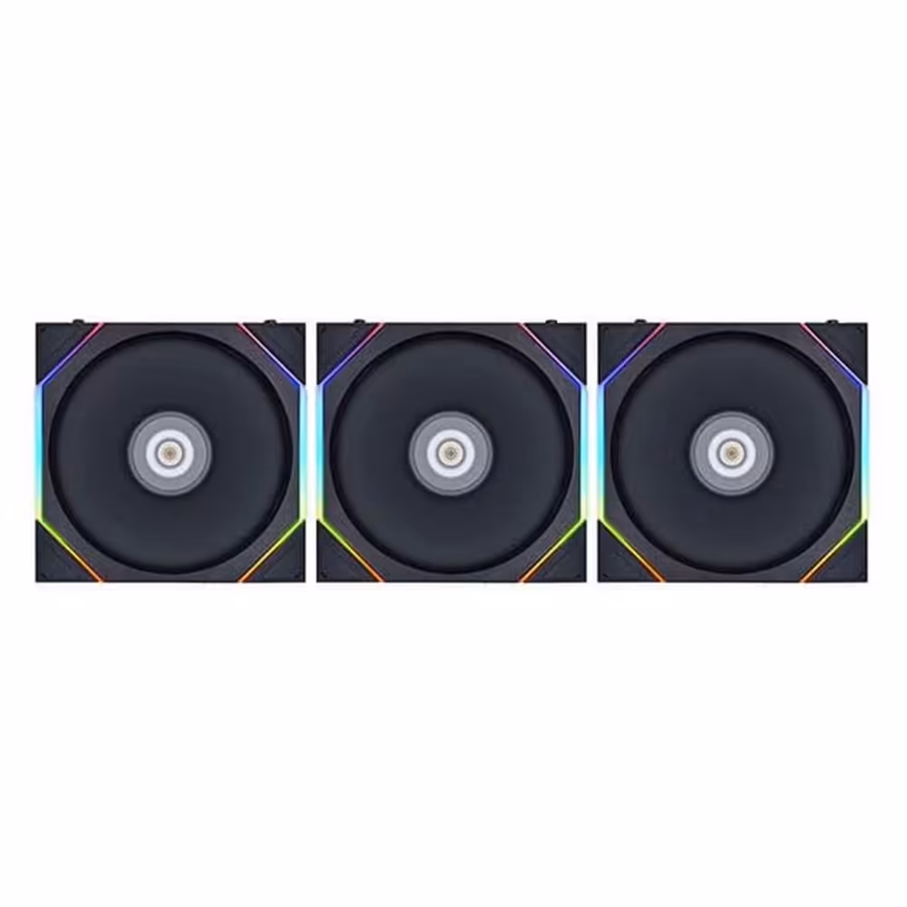 فن کیس لیان لی مدل UNI FAN TL 120 Reverse Black بسته 3 عددی