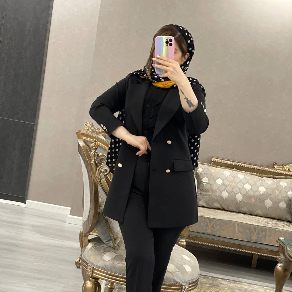 کت شلوار شیلا رنگ مشکی