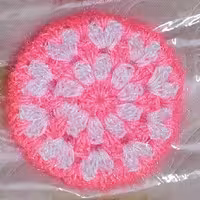 اسکاج طرح گل رنگ صورتی 